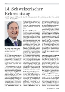 Der 14. Schweizerische Erbrechtstag