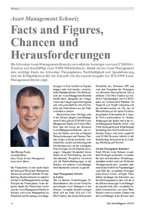 Asset Management Schweiz: Facts and Figures, Chancen und Herausforderungen