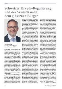 Krypto-Regulierung und der Wunsch nach dem gläsernen Bürger