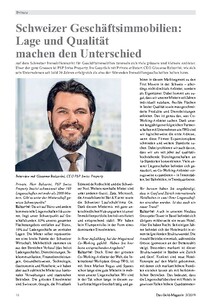 Schweizer Geschäftsimmobilien: Lage und Qualität machen den Unterschied