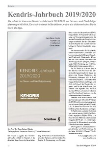Kendris-Jahrbuch 2019/2020 zur Steuer- und Nachfolgeplanung