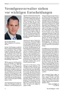 Vermögensverwalter stehen vor wichtigen Entscheidungen