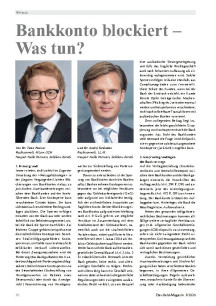 Bankkonto blockiert – Was tun?