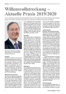 Willensvollstreckung – Aktuelle Praxis 2019/2020