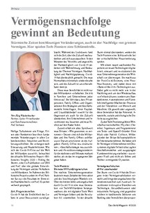 Vermögensnachfolge gewinnt an Bedeutung