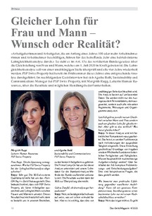 Gleicher Lohn für Frau und Mann – Wunsch oder Realität?