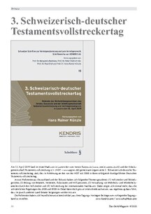 Schweizerisch-deutscher Testamentsvollstreckertag