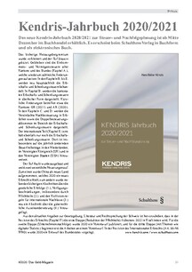 Kendris-Jahrbuch zur Steuer- und Nachfolgeplanung