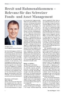 Brexit und Rahmenabkommen – Relevanz für das Schweizer Fonds- und Asset Management