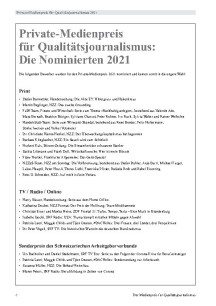 Die Nominierten 2021