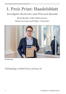 1. Preis Print: Handelsblatt