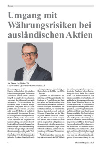 Umgang mit Währungsrisiken bei ausländischen Aktien