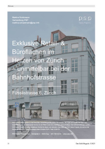 Büro- und Ladenflächen an bester Lage in Zürich